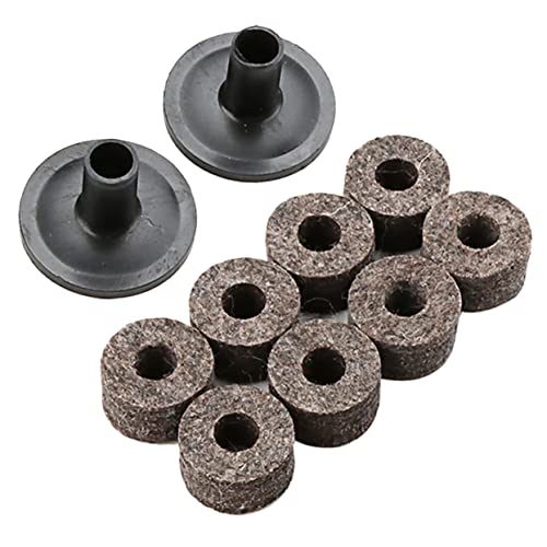 TOYANDONA 1 Satz Satz Anti-Rutsch-Pads für Trommeln Schlagzeug Drum Kit Accessoires Drum Mute Drum Dämpfer Ärmel Cymbal Ersatzteile Drum-Becken-Gadgets kreatives Beckenpad gefühlt Grey von TOYANDONA