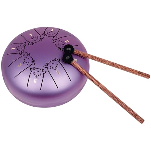 TOYANDONA 1 Satz Steel Drums-instrumente Für Erwachsene Zungentrommel Metalltrommel Handtrommel Taschentrommel Stahltrommel-instrument Musikinstrument Stahlpfannentrommel Für Holz von TOYANDONA