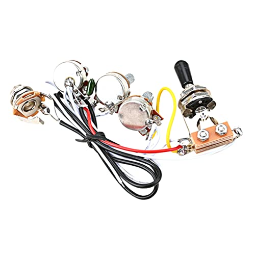 TOYANDONA 1 Set Gitarrenleitungsdrähte Schalter Gitarrenkabel Bot Schlüsselhalter LED Schlüsselanhänger Schlüsselringe Verkabelung Bundkabel Gitarrendraht Gitarren Stimmwirbel von TOYANDONA