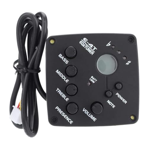 TOYANDONA 1 Stück Gitarren-Tonabnehmer Instrumentenklang aufnehmen eq Tonaufnahme e-4t vierstufiges Gitarrenmikrofon Mikrofon für Volksmusikinstrumente Black von TOYANDONA