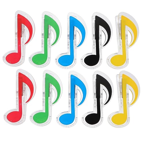TOYANDONA 10 Stück Klavierpartitur-Clip Clips Briefpapier Notenständer-Clip Büroklammern gefärbt Musiknoten-Clip Musik Büroklammer Musikbuchclip bunt Abs Zufällige Farbe TOYANDONA 10 Stück Klavierpartitur-Clip Clips Briefpapier Notenständer-Clip Büroklammern gefärbt Musiknoten-Clip Musik Büroklammer Musikbuchclip bunt Abs Zufällige Farbe von TOYANDONA