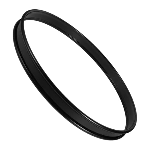 TOYANDONA 16 Drumpy Ring Bass Drum Hoop Guard Bass Drum Hoop Clamp DIY Drum Ring Drum Hoop Mount Drum Ersatzteile Hoop Protector Drum Zubehör Snare Drum Ring Black Iron von TOYANDONA