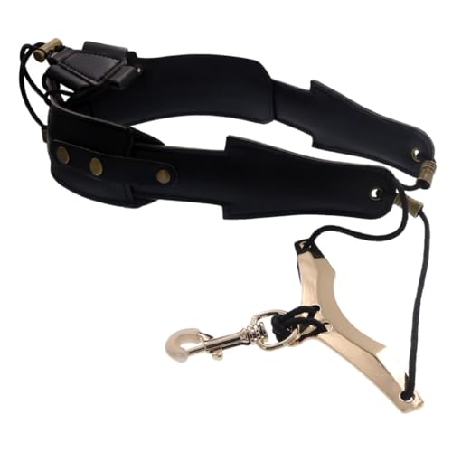 TOYANDONA 1Pc Saxophongurt Gepolsterter Saxophon Schultergurt Saxophongurt Ersatz Saxophongurt Verstellbarer Saxophon Schultergurt Saxophon Befestigungsgurt Saxophongürtel Leder Schwarz von TOYANDONA