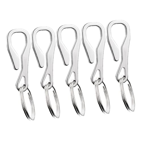TOYANDONA 2 Sätze Keychain Haken Zum Aufhängen Schlüsselanhänger Männer Schnappen Schwerlast Farbe Clips Haken Aus Edelstahl Schlüsselbundschnallen Rostfreier Stahl Silber 5 Stück * 2 TOYANDONA 2 Sätze Keychain Haken Zum Aufhängen Schlüsselanhänger Männer Schnappen Schwerlast Farbe Clips Haken Aus Edelstahl Schlüsselbundschnallen Rostfreier Stahl Silber 5 Stück * 2 von TOYANDONA