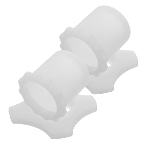 TOYANDONA 2 Sätze Leuchtender Anti-Schlupf-Ring Zubehör - Mikrofon Schutz Ärmel kabellos unten Mikrofonringe aus Gummi Austausch der Mikrofonringe Schnurlose Mikrofonringe Kieselgel Weiß von TOYANDONA