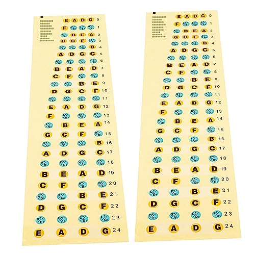 TOYANDONA 2 Stück Bass-Aufkleber Vinyl-Aufkleber Griffbrett Bund Instrumentenband praktische Bassaufkleber Aufkleber mit Musiknotenskala Bass -Gitarren -Accessoires Papier TOYANDONA 2 Stück Bass-Aufkleber Vinyl-Aufkleber Griffbrett Bund Instrumentenband praktische Bassaufkleber Aufkleber mit Musiknotenskala Bass -Gitarren -Accessoires Papier von TOYANDONA