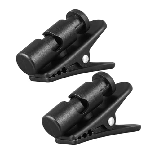 TOYANDONA 2 Stück Clip Für Kopfhörerkabel Kleiner Kabelclip Fix Kopfhörerkabelhalter Draht Kabelmanagement Für Kopfhörer Kabelcliphalter Headset Kleidung Kabel Halter Kleiden Plastik Black von TOYANDONA