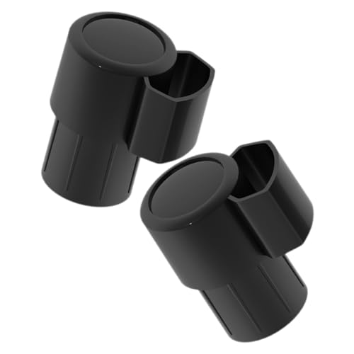 TOYANDONA 2 Stück Sax- Saxophon Ersatz Kappen Zubehör Lang Kappe Stecker Doppelt Nacken Plastik Black von TOYANDONA