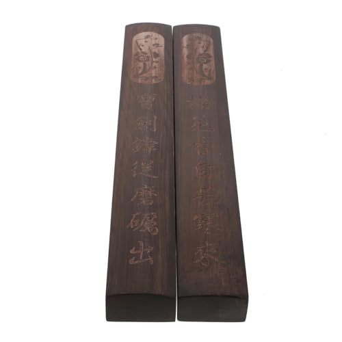 TOYANDONA 2 Stück chinesische vier kostbare artikel fürs Büro Schule Briefbeschwerer bemalen Die Kalligraphie Kalligrafie-Briefbeschwerer Schreibwaren Holz Schwarz von TOYANDONA
