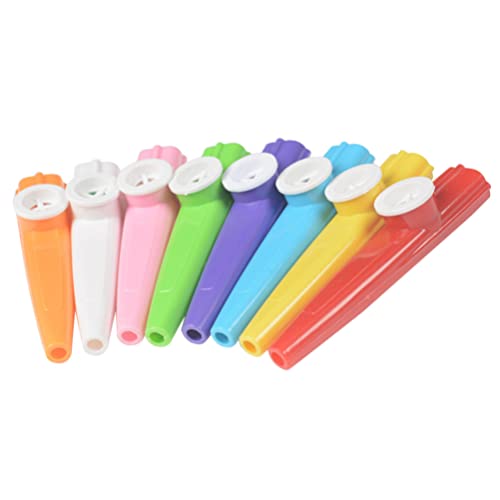 TOYANDONA 24 Stück Kunststoff Kazoos Bunte Kazoo Musikinstrumente Guter Begleiter für Klavier Gitarre Ukulele Violine Party Gefälligkeiten (zufällige Farbe) von TOYANDONA