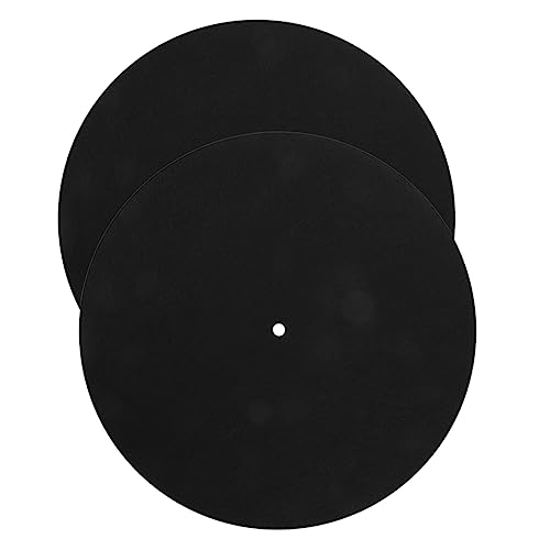 TOYANDONA 2Stücke Vinyl Filzmatte Rutschfest für Schallplattenspieler Vibrationsreduzierend Perfektes Zubehör für Musikliebhaber TOYANDONA 2Stücke Vinyl Filzmatte Rutschfest für Schallplattenspieler Vibrationsreduzierend Perfektes Zubehör für Musikliebhaber von TOYANDONA
