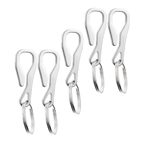 TOYANDONA 3 Sätze Keychain Schlüsselanhänger Haken Hängend Haken Zum Aufhängen Schwerlast Schnappen Für Federschnallenclip Verschluss Aus Edelstahl Rostfreier Stahl Silber 5 Stück * 3 TOYANDONA 3 Sätze Keychain Schlüsselanhänger Haken Hängend Haken Zum Aufhängen Schwerlast Schnappen Für Federschnallenclip Verschluss Aus Edelstahl Rostfreier Stahl Silber 5 Stück * 3 von TOYANDONA