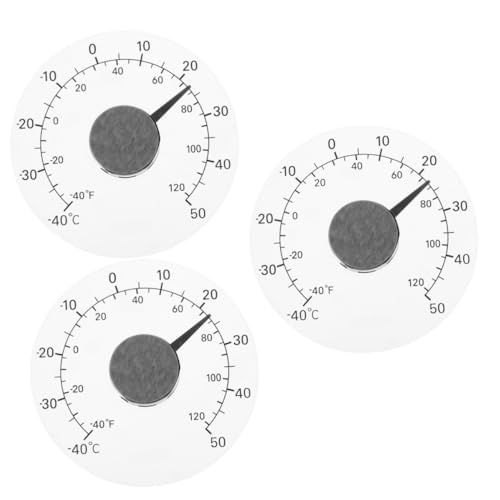 TOYANDONA 3 Stück Wasserdichtes Thermometer Innenthermometer für Zuhause Zimmerthermometer Temperatur-Thermometer im Freien Fieberthermometer für zu Hause Innen-/Außenthermometer Plastik TOYANDONA 3 Stück Wasserdichtes Thermometer Innenthermometer für Zuhause Zimmerthermometer Temperatur-Thermometer im Freien Fieberthermometer für zu Hause Innen-/Außenthermometer Plastik von TOYANDONA