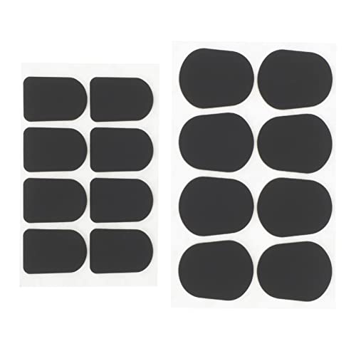 TOYANDONA 32 Stück Saxophon-Zahnpolster Pads Tenorsaxophon Saxophon Kissen Flecken Altsaxophon-Pad Mundstück Patch Saxophon Mundstückkissen für Saxophon Tenor-Pad Kieselgel Schwarz von TOYANDONA