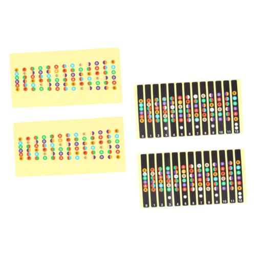 TOYANDONA 4 Stück Gitarren-Aufkleber Notenaufkleber für Griffbrett Anleitung für Gitarrenfinger Vinyl-Aufkleber Gitarren -Inlay -Aufkleber Fret-Inlay-Aufkleber Trennpapier TOYANDONA 4 Stück Gitarren-Aufkleber Notenaufkleber für Griffbrett Anleitung für Gitarrenfinger Vinyl-Aufkleber Gitarren -Inlay -Aufkleber Fret-Inlay-Aufkleber Trennpapier von TOYANDONA