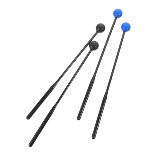 TOYANDONA 4 Stück Trommelschlägel Trommelfelle Chime Gong Schlägel Übungsschlägel Trommelzubehör Chakra Trommel Zungentrommelstöcke Instrumente Xylophon Schlägel Trommelschlägel von TOYANDONA