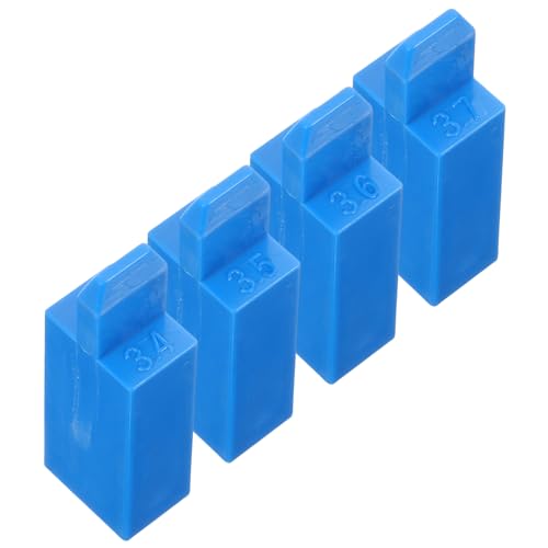 TOYANDONA 4 Stück Werkzeuge zum Drehen von Klavieren Klavier-Dämpfer-Sticks Zubehör Dämpfer für Flügel Stummkeil Tuner Keildämpfer aus Kunststoff Schalldämpferblöcke Abs Blue von TOYANDONA