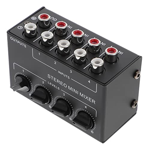 TOYANDONA 4 passiver Mischer Stereo-Mini-Mischpult Mixer tragbar Blendtech-Mixer sound mixer stamdmixer rührgerät handmixer Mini-Audiomischer Stereo-Line-Audio-Mixer wenig Lärm Konsole Abs TOYANDONA 4 passiver Mischer Stereo-Mini-Mischpult Mixer tragbar Blendtech-Mixer sound mixer stamdmixer rührgerät handmixer Mini-Audiomischer Stereo-Line-Audio-Mixer wenig Lärm Konsole Abs von TOYANDONA
