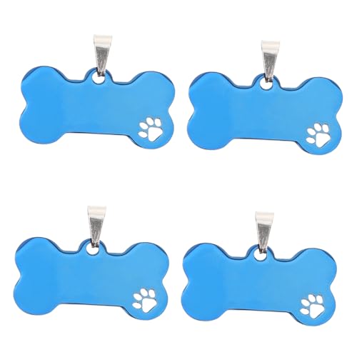 TOYANDONA 4Stücke Hundemarken mit Gravur Niedliche Knochenform Personalisierbare Erkennungsmarken für Haustiere Langlebig und Robust für DIY Schlüsselanhänger TOYANDONA 4Stücke Hundemarken mit Gravur Niedliche Knochenform Personalisierbare Erkennungsmarken für Haustiere Langlebig und Robust für DIY Schlüsselanhänger von TOYANDONA