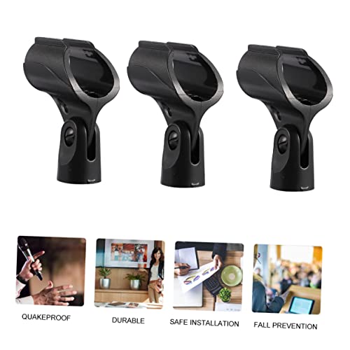 TOYANDONA 5 Stück Mikrofonständer Mikrofoncliphalter Mit Adapter Mikrofonhalter Mikrofon-clip Schwarz Sport TOYANDONA 5 Stück Mikrofonständer Mikrofoncliphalter Mit Adapter Mikrofonhalter Mikrofon-clip Schwarz Sport von TOYANDONA