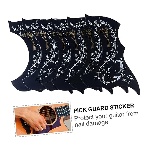 TOYANDONA 6 Stück Gitarrenzubehör Cool wählen aufkleber Schlagbrett für Gitarre Schlagbrett für 40/41 Zoll Akustikgitarre Pickguard in Kommaform Haustiermaterial Black TOYANDONA 6 Stück Gitarrenzubehör Cool wählen aufkleber Schlagbrett für Gitarre Schlagbrett für 40/41 Zoll Akustikgitarre Pickguard in Kommaform Haustiermaterial Black von TOYANDONA