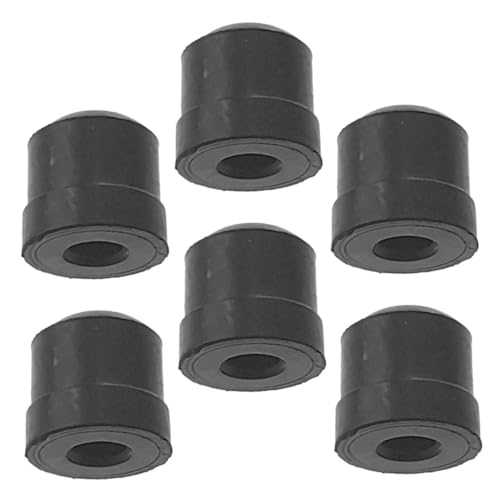 TOYANDONA 6er Set Universelle Accessoires Für Musikinstrumente Posaunenstoßstangen Zubehör Für Musikinstrumente Hupenpolster Stoßstange Tipp Posaune Liefert Posaune Stumm Gummi Black von TOYANDONA