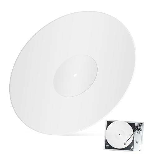 TOYANDONA Acryl Plattenspielermatte Rutschfestes Design Für Vinyl Schallplatten Schlichte Stilvolle Schallplattenunterlage Universelle Für Reibungslose Wiedergabe von TOYANDONA