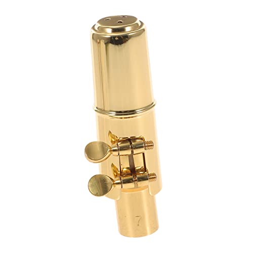 TOYANDONA Alt-Mundstück Mundstück für Altsaxophon Ersatz Saxophon Mundstück wind zubehör Clips Sax Alt Sax Zubehör für die Wartung von Musikinstrumenten Metall Golden TOYANDONA Alt-Mundstück Mundstück für Altsaxophon Ersatz Saxophon Mundstück wind zubehör Clips Sax Alt Sax Zubehör für die Wartung von Musikinstrumenten Metall Golden von TOYANDONA