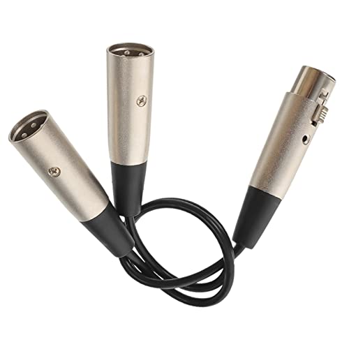 TOYANDONA Audioleitung Lautsprecher Mikrofon XLR-Kabel Kabelsplitter XLR-Audio-Splitter PVC Silber TOYANDONA Audioleitung Lautsprecher Mikrofon XLR-Kabel Kabelsplitter XLR-Audio-Splitter PVC Silber von TOYANDONA