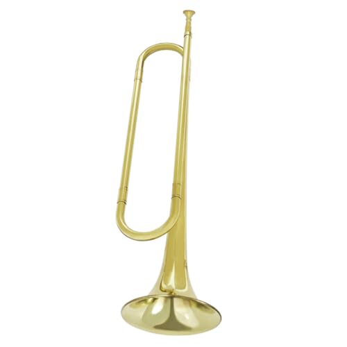 TOYANDONA B-Trompete musikinstrumente musical instruments Schülerinstrument wind instruments Musikalisches Kinderspielzeug frühpädagogisches Windinstrument Messing Golden von TOYANDONA