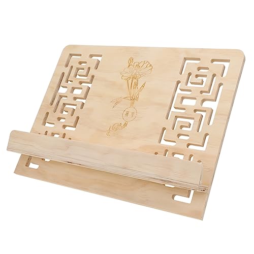 TOYANDONA Blatt tragbarer Musikständer Staffelei Stand klein steht hölzerner notenständer Lesebuchhalter Tablet-Halterung Desktop -Tablet -Halter Holz von TOYANDONA