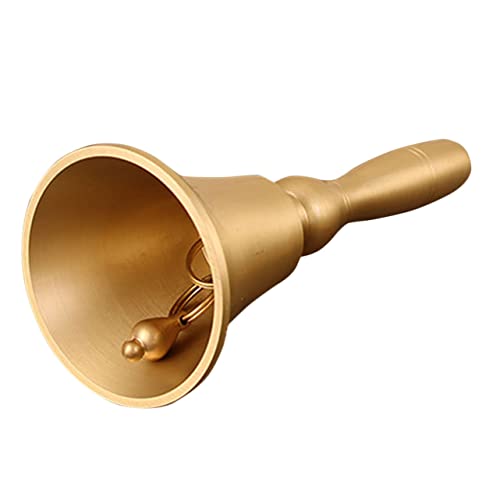TOYANDONA Hand-Rock- Musikinstrumente Handglocken für Erwachsene Klasse Glocke Antwortglocken Handglocken für Counterglocke tragbare Glocke Kupfer Golden von TOYANDONA