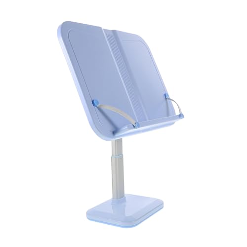 TOYANDONA Leseregal Verstellbarer Notenständer Buchhalter Fürs Bett Notenbuchhalter Buchständer Zum Lesen Verstellbarer Lesebuchständer Kochbuch-dokumentenhalter Abs Sky-blue TOYANDONA Leseregal Verstellbarer Notenständer Buchhalter Fürs Bett Notenbuchhalter Buchständer Zum Lesen Verstellbarer Lesebuchständer Kochbuch-dokumentenhalter Abs Sky-blue von TOYANDONA