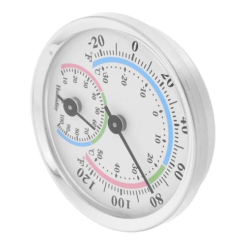 TOYANDONA Mini-Thermometer und Hygrometer klein Hygrometer Raumluftfeuchtigkeit wetterstation innenraum thermometer Innenthermometer für Raumtemperatur analog Raumtemperaturthermometer von TOYANDONA