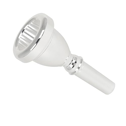 TOYANDONA Mundstück Musikinstrument Trompetenzubehör Trompetenhalter Posaunen Mundstück Tuba Instrumentenzubehör Instrumente Flöte Instrumentenzubehör Instrumentenbedarf Silber Messing von TOYANDONA