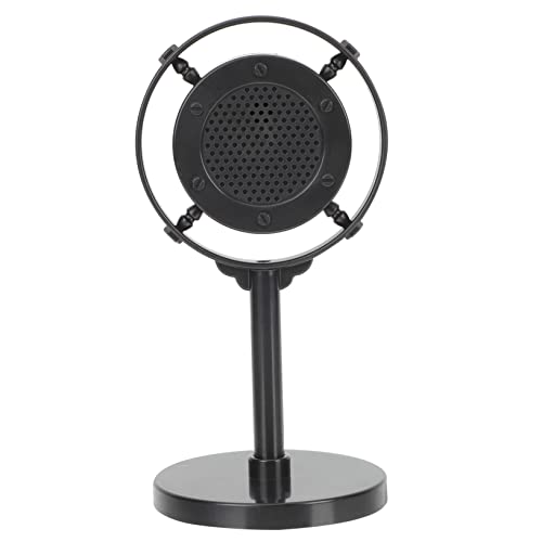 TOYANDONA Retro -mikrofonmodell Gefälscht Vintage-mikrofon Mikrofon-stütze Mikrofonstütze Karaoke Realistisches Mikrofonspielzeug Simulation Requisiten Mikrofon Abs Black TOYANDONA Retro -mikrofonmodell Gefälscht Vintage-mikrofon Mikrofon-stütze Mikrofonstütze Karaoke Realistisches Mikrofonspielzeug Simulation Requisiten Mikrofon Abs Black von TOYANDONA