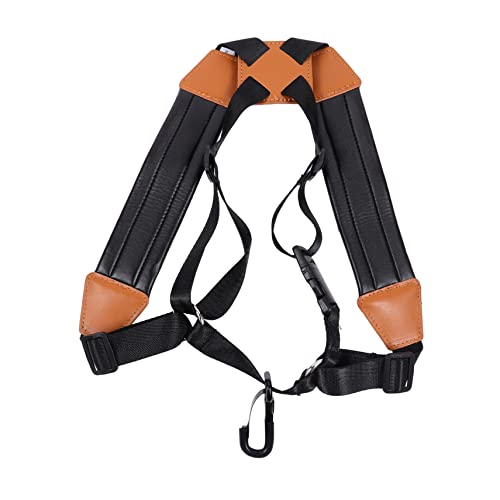 TOYANDONA Saxophongurt lifting straps umhängegurt Saxophone strap for performance Saxophone strap for musicians schlüsselanhänger band Schulter Gürtel Riemengeschirr zubehör Leder Black von TOYANDONA