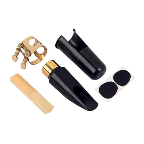 TOYANDONA Saxophonmundstück mit Kappe Saxophon Mundstück Saxophon-Mundstück Mundstück-Patches Saxophonmundstück mit Schnalle Ersatz-Mundstück für Altsaxophon Black TOYANDONA Saxophonmundstück mit Kappe Saxophon Mundstück Saxophon-Mundstück Mundstück-Patches Saxophonmundstück mit Schnalle Ersatz-Mundstück für Altsaxophon Black von TOYANDONA