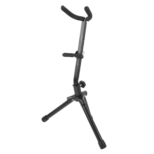 TOYANDONA Saxophonständer Stand Anzeige Sax Stehen Alt Steht Einstellbar Verstellbarer Ständer Instrument Falten Saxophon Halter Regal Saxophon-aufbewahrungshalter Saxophon Zubehör Abs Black von TOYANDONA