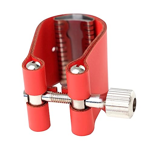TOYANDONA Soft-Pickup von Sachs Saxophon- -Ligatur Verschluss für Saxophon- Musikinstrumente Saxophonclip aus Leder Saxophon- -Clip Einfach Schilf Klammern Zubehör von TOYANDONA