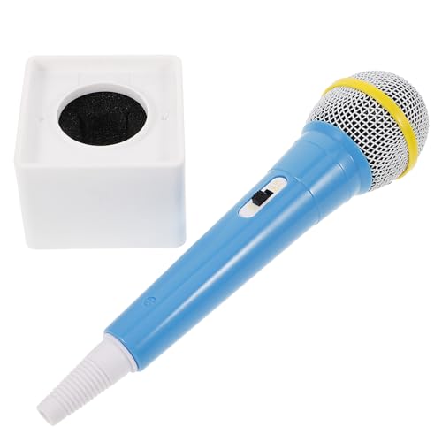 TOYANDONA simuliertes Mikrofon Rosa für Kind simulierte Mikrofon-Requisiten Vortäuschen eines Mikrofonmodells vorgeben gefälschte Mikrofonstütze Mikrofon-Modellierungs-Requisite Plastik Blau TOYANDONA simuliertes Mikrofon Rosa für Kind simulierte Mikrofon-Requisiten Vortäuschen eines Mikrofonmodells vorgeben gefälschte Mikrofonstütze Mikrofon-Modellierungs-Requisite Plastik Blau von TOYANDONA