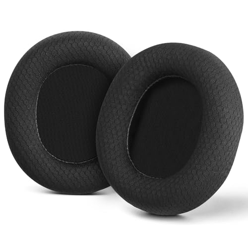 Toyoso Ersatz-Ohrpolster für SteelSeries Arctis-Kopfhörer, Kopfhörer-Ohrpolster mit Geräuschunterdrückungs-Schaumstoff, Netzgewebe (schwarz) von TOYOSO