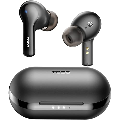 TOZO A2 Kopfhörer Kabellos Bluetooth 5.3 Bluetooth Kopfhörer mit Mikrofon, In Ear Bluetooth Kopfhörer Premium Sound mit Origx Akustik Ideal für Sport und Alltag - Schwarz TOZO A2 Kopfhörer Kabellos Bluetooth 5.3 Bluetooth Kopfhörer mit Mikrofon, In Ear Bluetooth Kopfhörer Premium Sound mit Origx Akustik Ideal für Sport und Alltag - Schwarz von TOZO