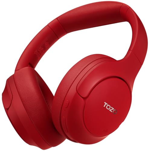 TOZO HT2 Over Ear Kopfhörer Bluetooth,Hybrid Active Noise Cancelling Kopfhörer,Kopfhörer Kabellos Bluetooth mit App Steuerung, Hi-Res Audio,60 Std Spielzeit,Tiefer Bass,Komfortable Ohrmuscheln von TOZO