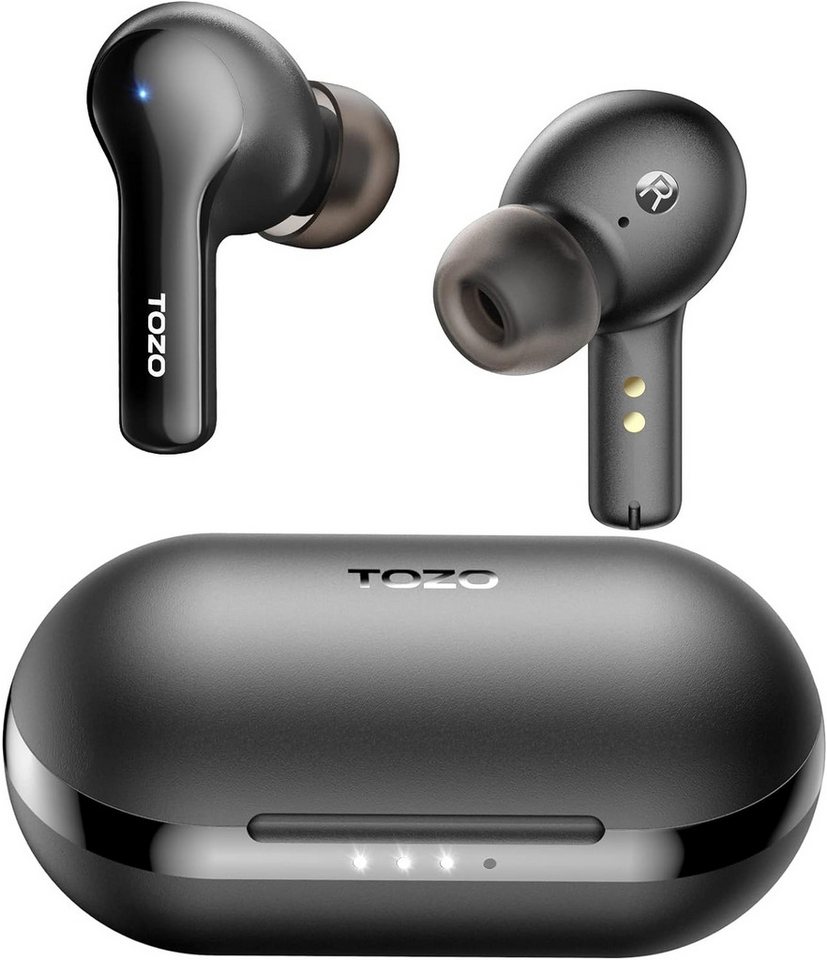 TOZO Langer Lautsprecherdurchmesser sichert klare Anrufe In-Ear-Kopfhörer (Dynamische Höhen und kräftiger Bass dank 6-mm-Lautsprecherdurchmesser und fortschrittlichem Bluetooth-Chip., mit optimierter Oberfläche und Winkel für ausgewogenen Tragekomfort) von TOZO