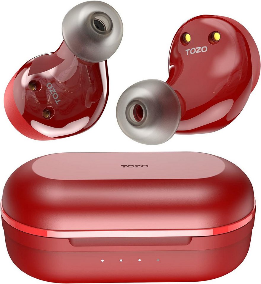 TOZO NC9 Bluetooth 5.3 Mit Hybrid Active Noise Cancellation In-Ear-Kopfhörer (Premium Soundqualität für ein beeindruckendes Musikerlebnis unterwegs., Stereo In-Ear Headphones mit Immersive Sound, 3 Microphones) von TOZO