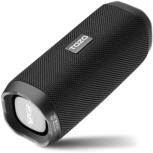 TOZO PA2 Bluetooth Lautsprecher,Tragbarer Lautsprecher mit Dual Treibern,25 Std Stereo Sound,Tiefer Bass,App Steuerung, Wasserdicht Kabelloser Lautsprecher für Zuhause, Outdoor und Reisen,Schwarz TOZO PA2 Bluetooth Lautsprecher,Tragbarer Lautsprecher mit Dual Treibern,25 Std Stereo Sound,Tiefer Bass,App Steuerung, Wasserdicht Kabelloser Lautsprecher für Zuhause, Outdoor und Reisen,Schwarz von TOZO