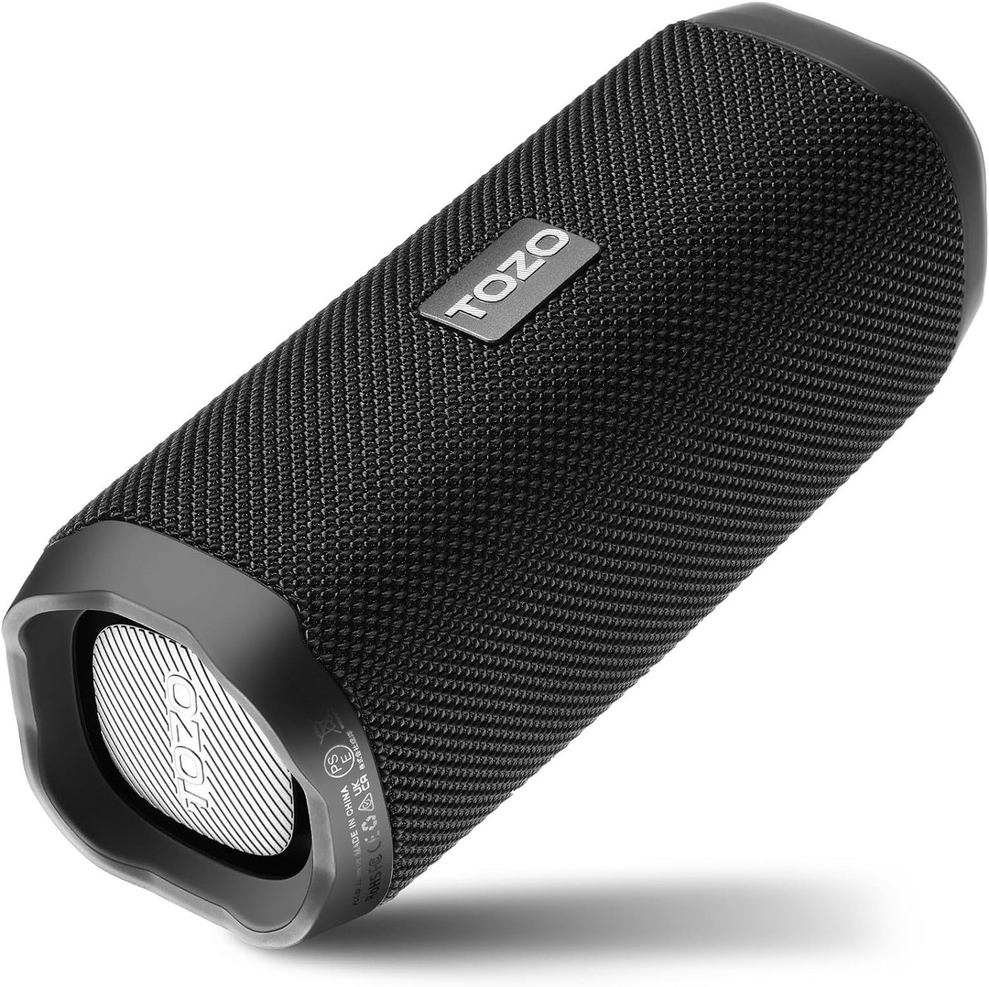 TOZO Tragbarer 25 Std Stereo Sound Bluetooth-Lautsprecher (mit Dual Treibern Tiefer Bass,App Steuerung, Wasserdicht Kabelloser) von TOZO
