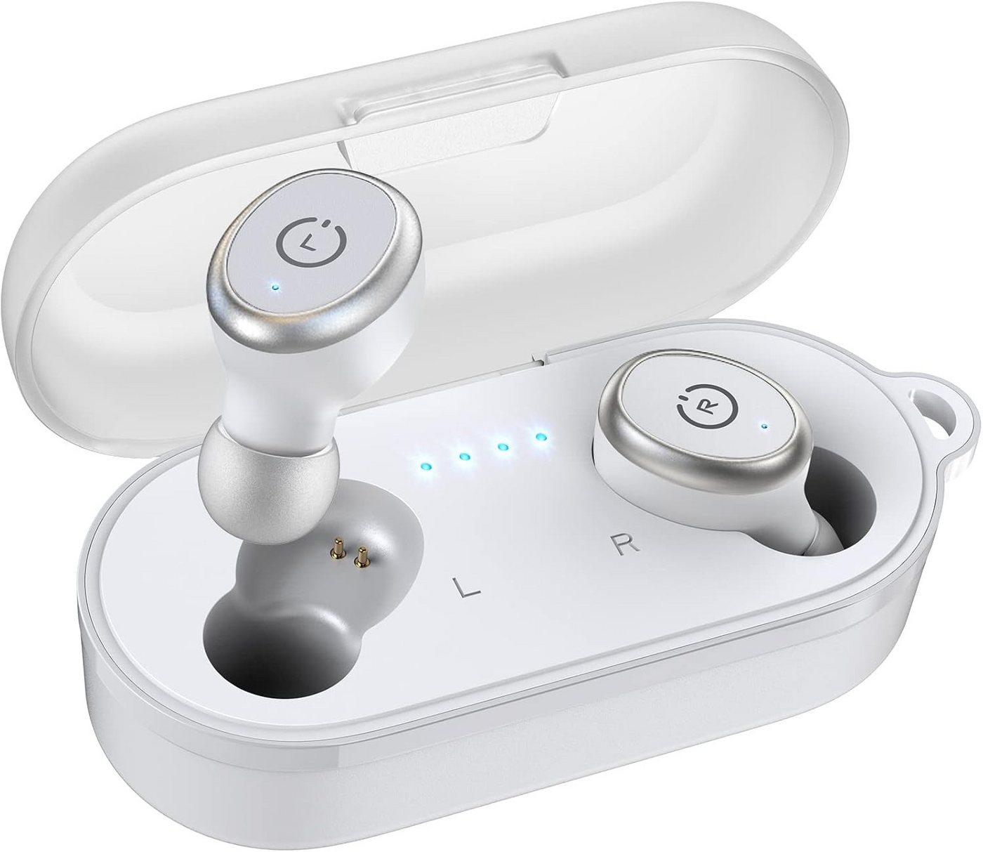 TOZO mit 45 Std Akkulaufzeit,Stereo IPX8 Wasserdicht Mikrofon Premium Bass In-Ear-Kopfhörer (Ergonomisches Design: Leichte Kopfhörer mit bequemer Passform, verschiedene Ohrstöpselgrößen, geeignet für Sport, Arbeit, Pendeln und mehr, minimiert Ohrbelastung., Bluetooth, Klangqualität Tiefer Bass 16 Hz, Harmonisch abgestimmte Mitten Höhen) TOZO mit 45 Std Akkulaufzeit,Stereo IPX8 Wasserdicht Mikrofon Premium Bass In-Ear-Kopfhörer (Ergonomisches Design: Leichte Kopfhörer mit bequemer Passform, verschiedene Ohrstöpselgrößen, geeignet für Sport, Arbeit, Pendeln und mehr, minimiert Ohrbelastung., Bluetooth, Klangqualität Tiefer Bass 16 Hz, Harmonisch abgestimmte Mitten Höhen) von TOZO