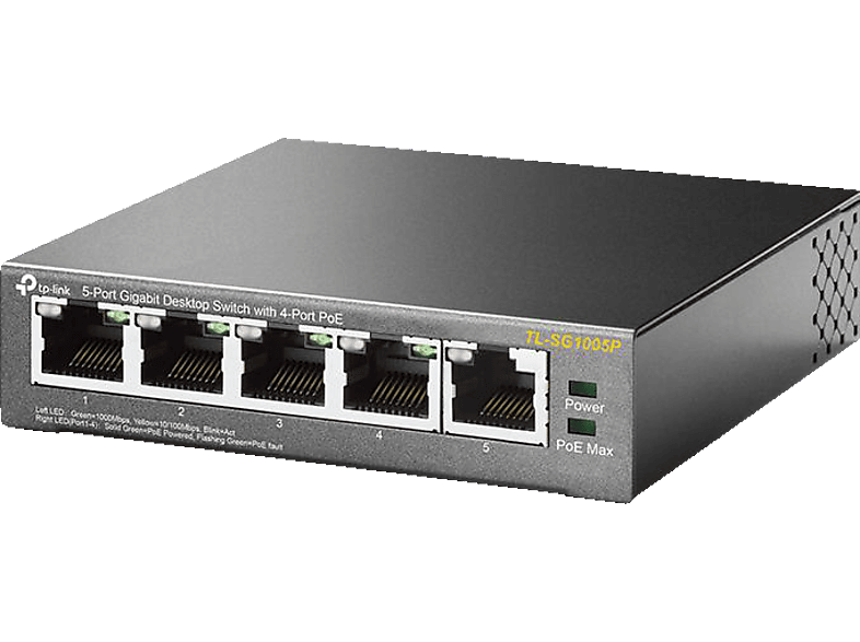 TP-LINK TL-SG1005P 5-Port- 10/100/1000 Mbit/s 4 PoE Ports Gigabit Switch 5 von TP-LINK